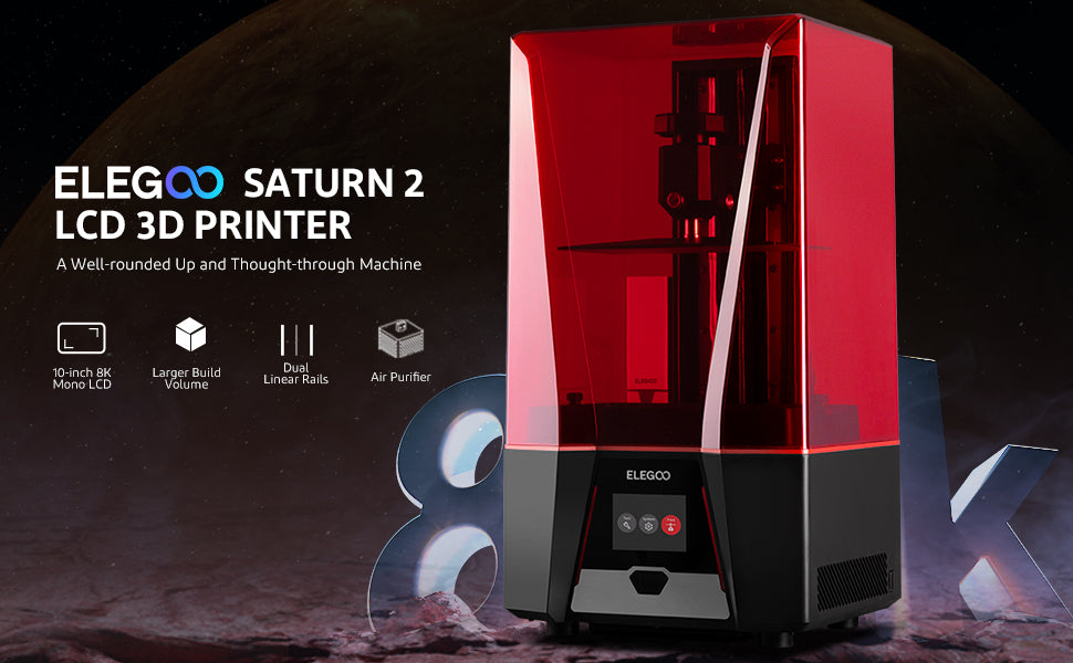 ELEGOO Saturn_2 Resin 3D Printer Combo Offer
