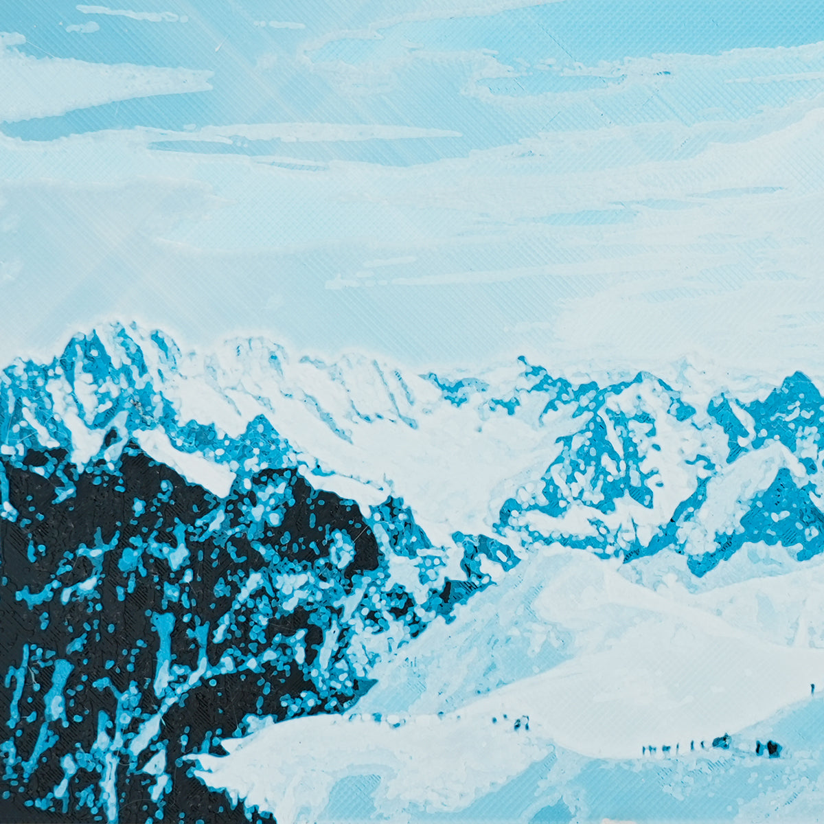 Snow mountain Painting