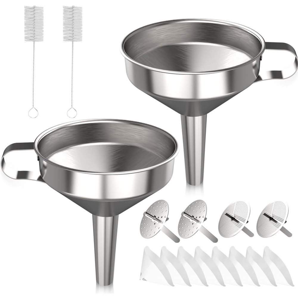 304 Stainless Steel Funnel Set, for Photosensitive Resin Loading and Unloading