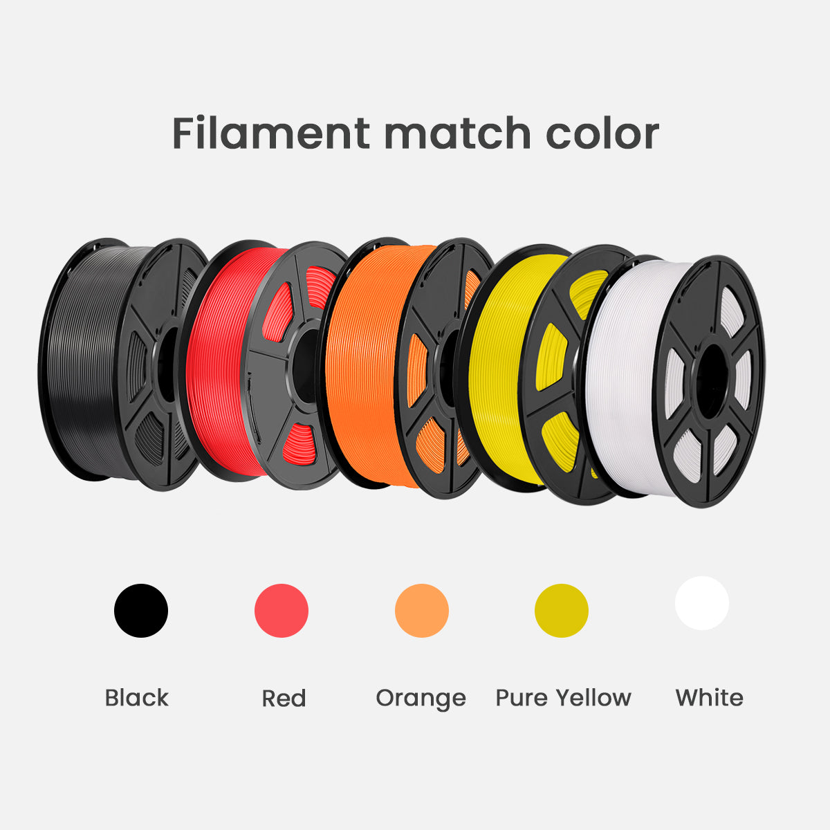 3D filament colors for Hueforge