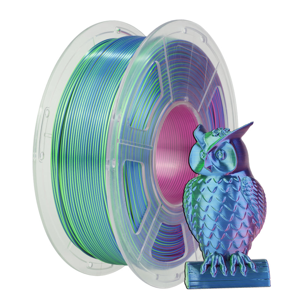 Multi-Color SILK Filament(Dual-Color, Tri-Color) 3D Printer Filament 1KG