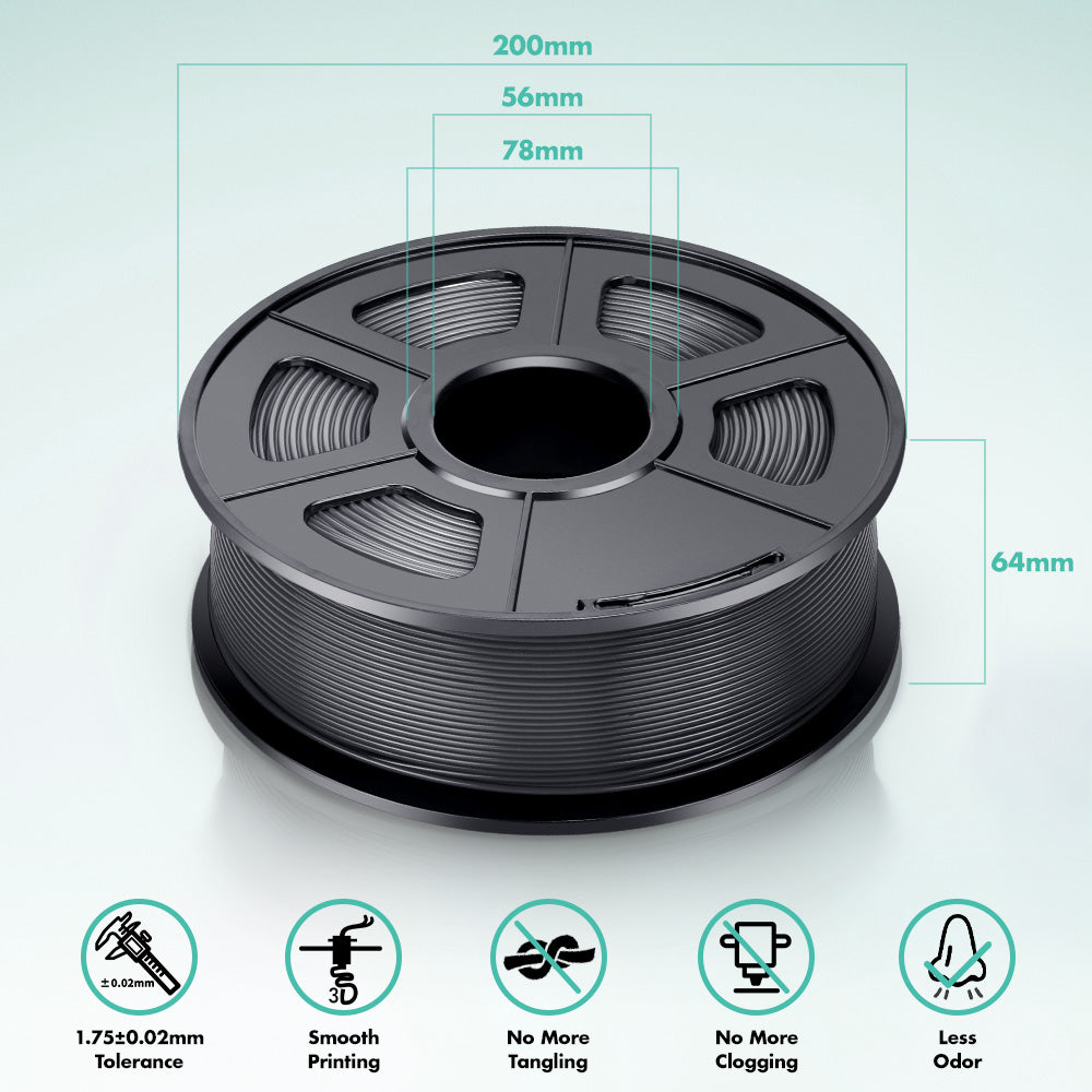 size of PLA spool