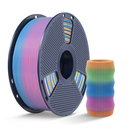 [MOQ: 3KG] PLA, SILK, PETG Rainbow Filament 3D Printer Filament 1KG