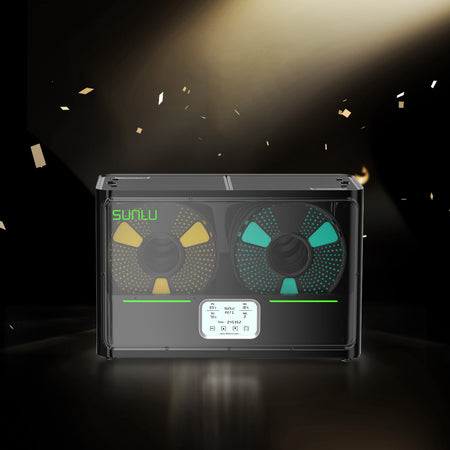 ⚡20%off Black Friday Flash Sale | SUNLU FilaDryer S4, Temperature Balance and High Efficiency, the First Dryer for 4 Spools Capacity