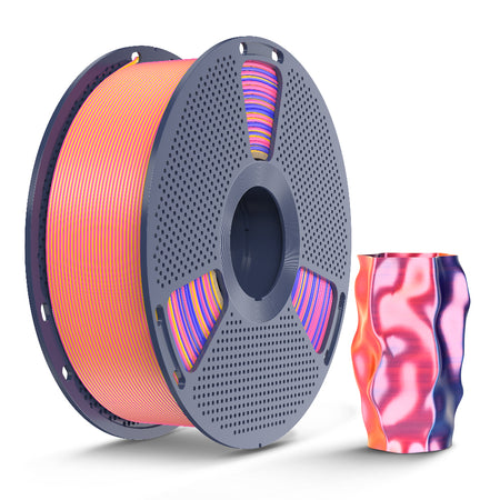 [MOQ: 3KG] Multi-Color SILK Filament(Dual-color, Tri-color and Four-color) 3D Printer Filament 1KG