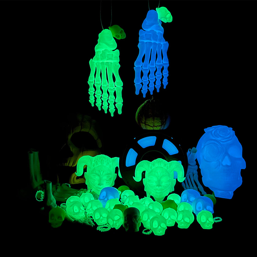 [MOQ: 3KG] Glow in The Dark (Luminous) PLA 3D Printer Filament 1KG