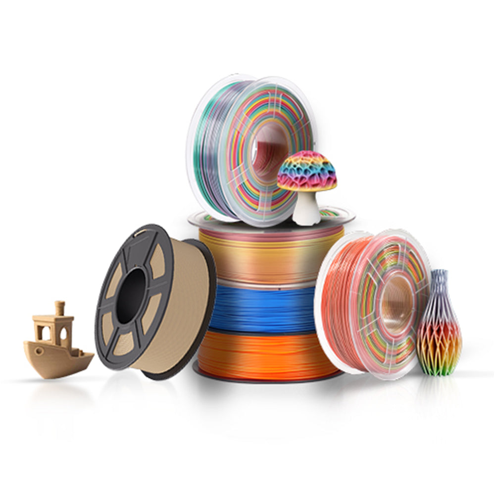 1.75mm SUNLU Wood PLA, PLA Rainbow, Silk Rainbow, ASA 3D Printer