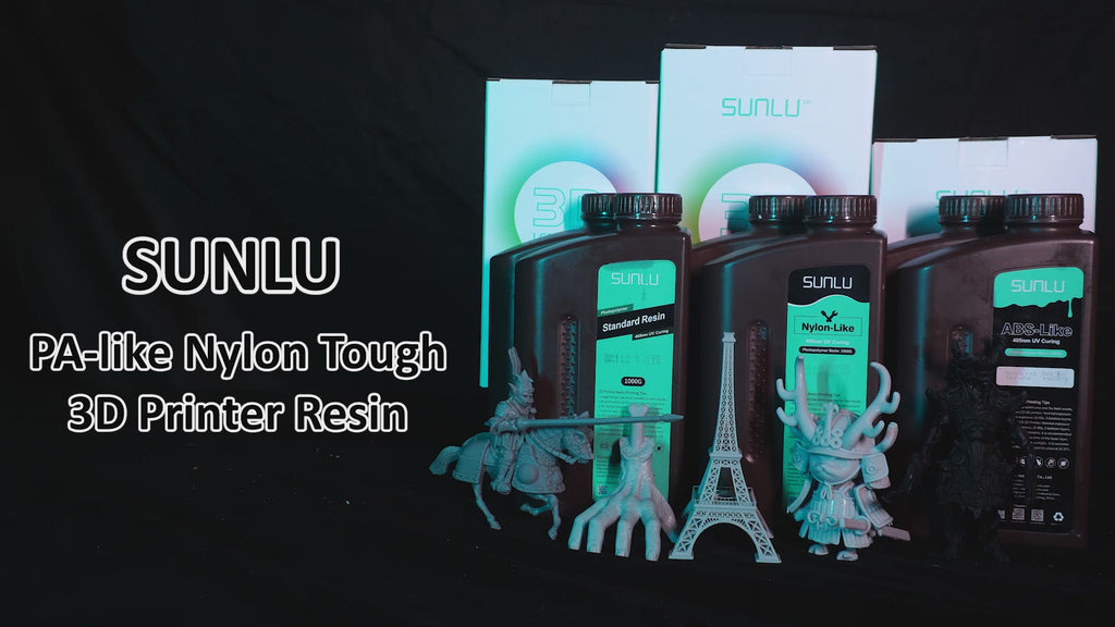 SUNLU UV Resin 405nm ABS-Like Photopolymer LCD Printer Liquid 1KG Can  Drilled Processed Internal Threads Low Odor High Hardness