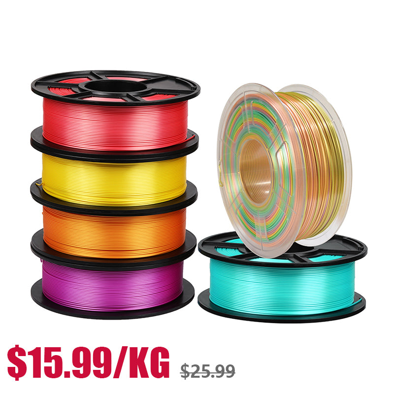{Over 6KG Bundle Sales} 1.75mm SUNLU SILK 3D Printer Filament 1KG/Roll