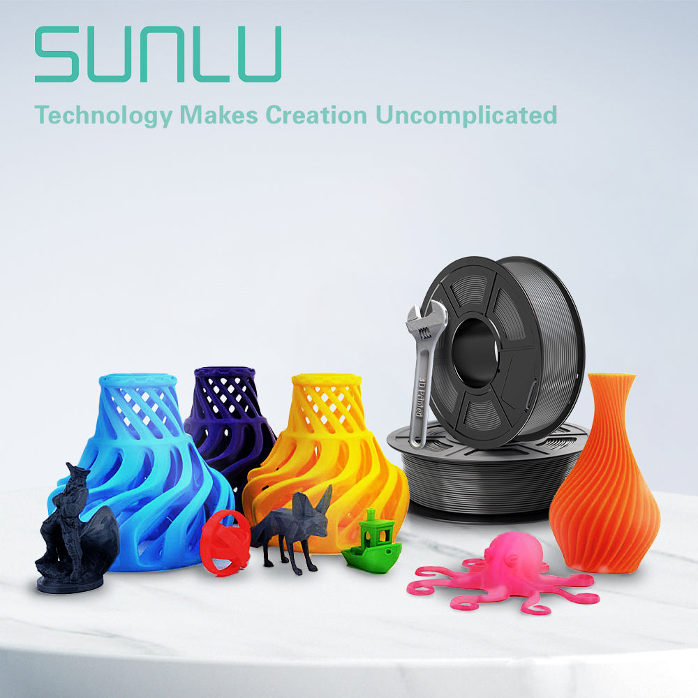 SUNLU 3D Printer Filament Bundle, PLA Matte Filament Bundle, 1.75