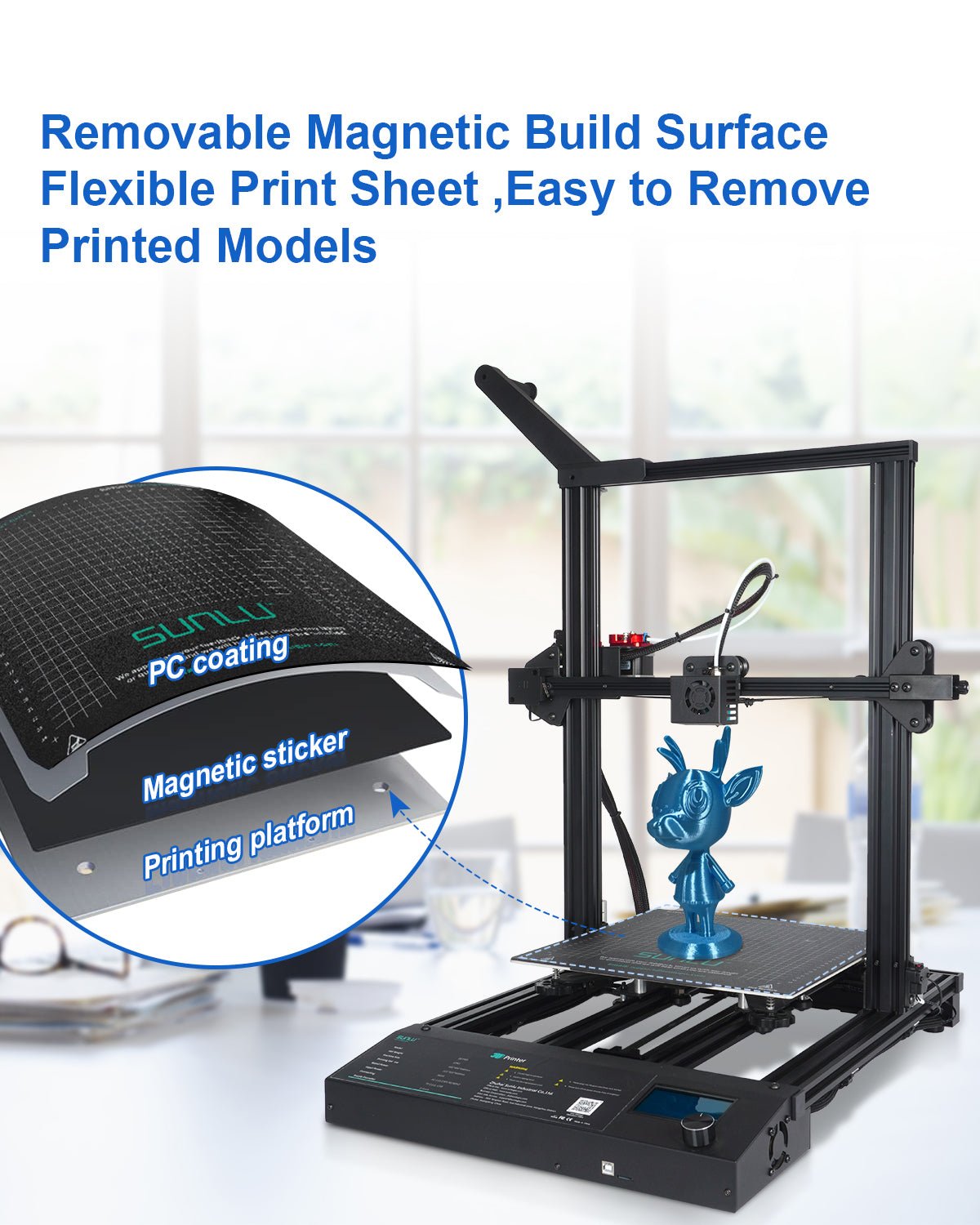 SUNLU FDM 3D Printer S8 Pro Printing Size 310x310x400mm for beginners and industrial design - SUNLU Official Online Store£üBest 3D Filament Best Selling Supplier & Manufacturer