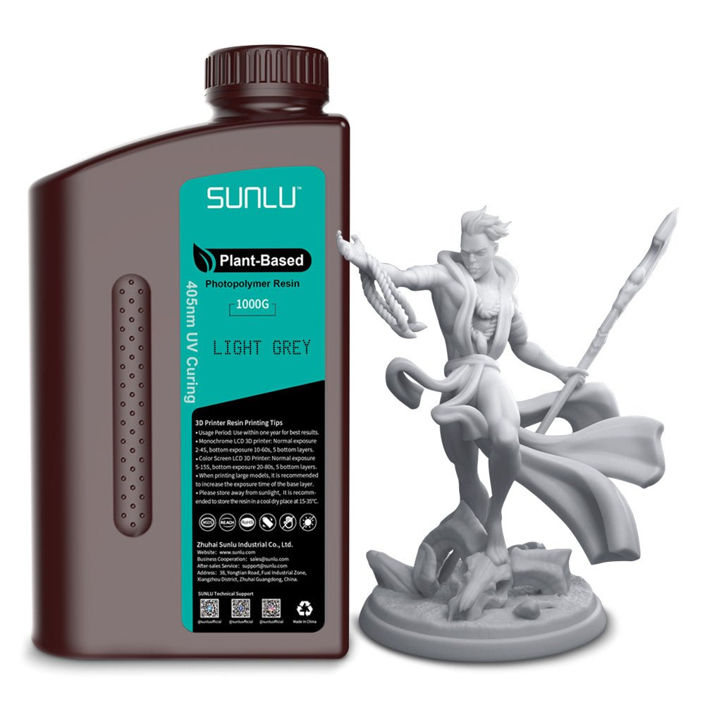 SUNLU Stampante 3D a base vegetale Resina rapida 405nm LCD Resina foto