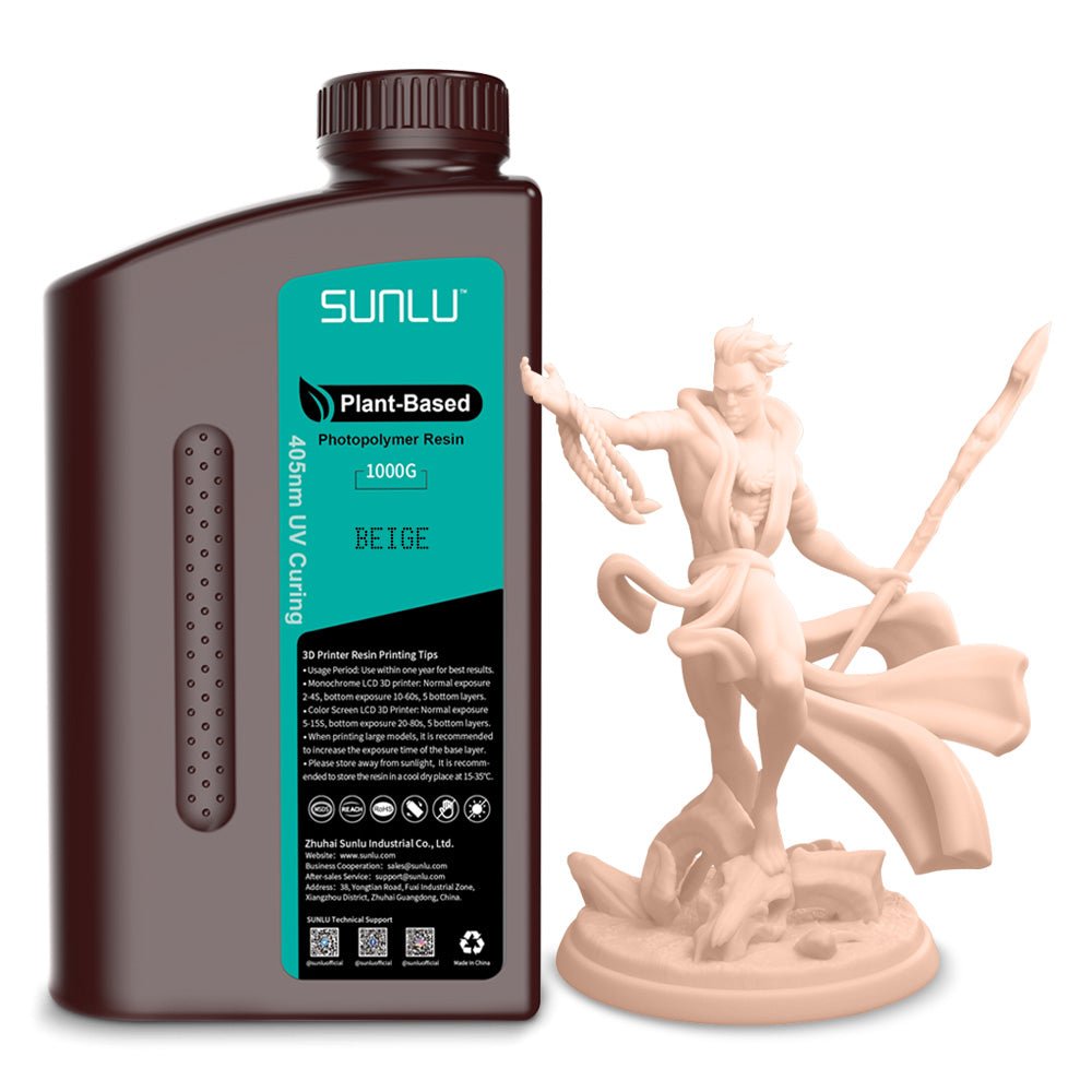 Pré-commande SUNLU Plant-Based 3D Printer Rapid Resin 405nm LCD UV-Curing Resin Photopolymer Resin for LCD 3D Printing (Expédition le 25 juillet)